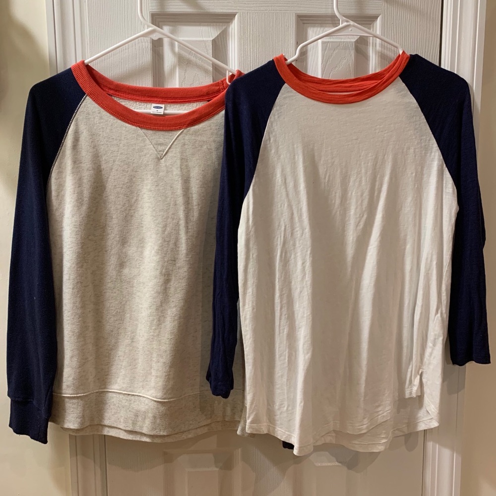 Fun baseball tops can be worn with jeans or 3/4...